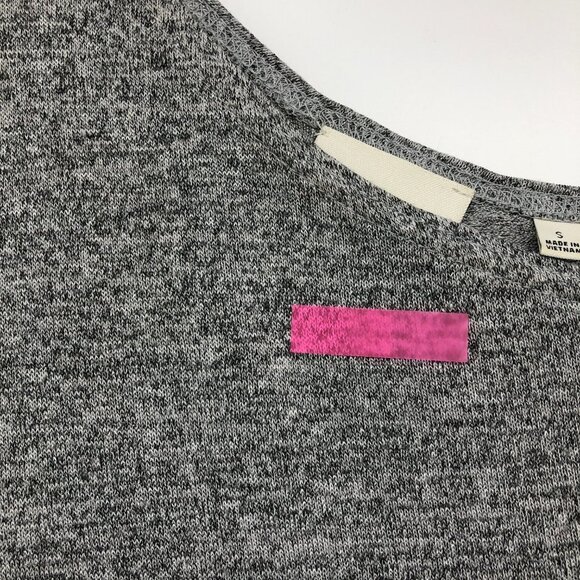 Aritzia Wilfred Free Grey Brinkley Dress Reposa Off One Shoulder Mini Dress S - Picture 14 of 16